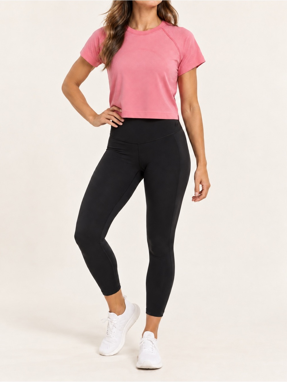 Lululemon Swiftly Tech Cropped Short-Sleeve Shirt 2.0 Pink 6 $68